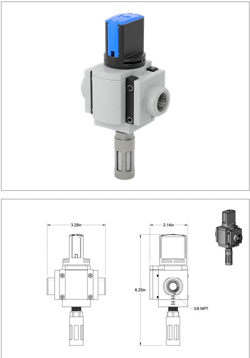 FS60016695 Valve, 3/8", Air Supply Shut-Off, 3288N12